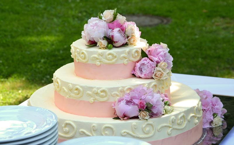 Watercolor Wedding Cake